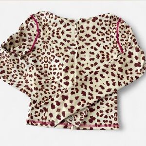 Leopard Print Long Sleeve Top